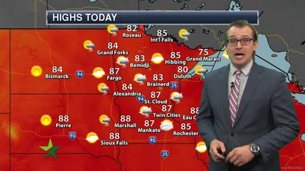 Morning forecast: A long stretch of heat, humidity; high 87
