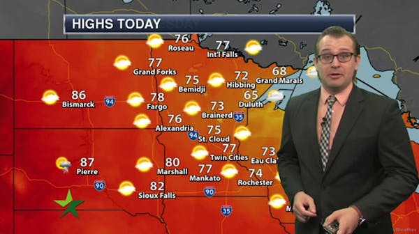 Morning forecast: Sunny and upper 70s