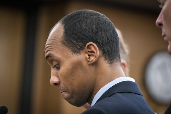 Former Minneapolis police officer Mohamed Noor read a statement before being sentenced June 7 by Judge Kathryn Quaintance in the fatal shooting of Jus