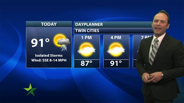 Forecast: Sweltering with heat index near 100