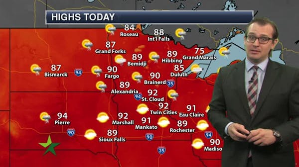 Morning forecast: Humid with intervals of clouds