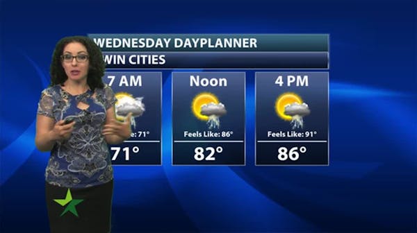 Evening forecast: Low of 70; cloudy and humid with strong storm possible
