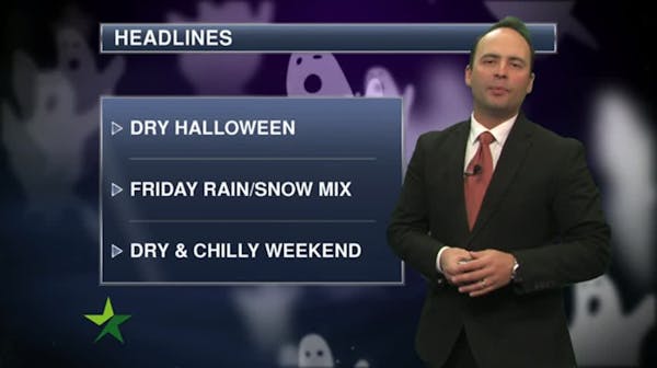 Morning forecast: A chilly but dry Halloween; high 37