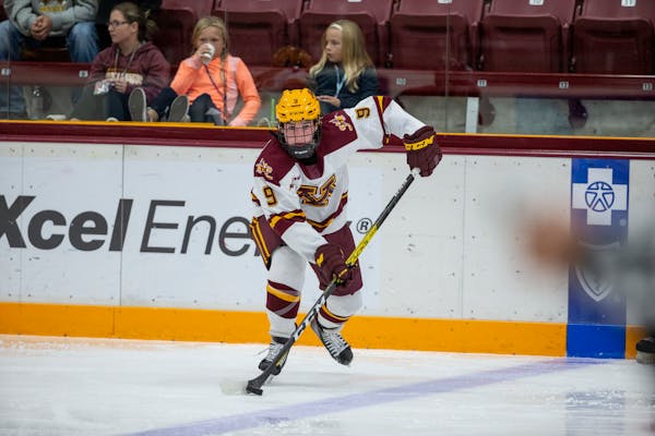 Taylor Heise scored for the Gophers on Saturday night but the team came up short vs. Ohio State.