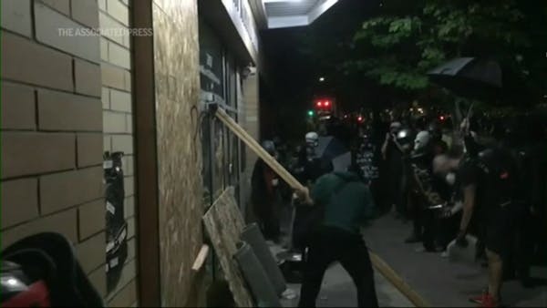Portland police declare a riot during protests