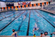 The Farmington girls' swim team participated in the first available day of summer workouts for high school athletes and coaches in mid-June.