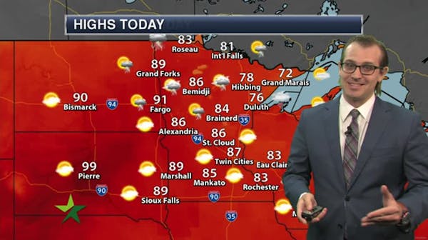 Morning forecast: Mostly cloudy, humid and warmer