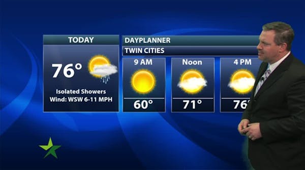 Morning forecast: Pleasant, sunny and warmer