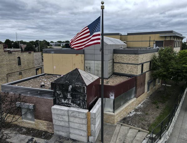 The Minneapolis Police Third Precinct station was evacuated and destroyed May 28, 2020, after George Floyd's death in police custody.