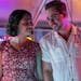 Geraldine Viswanathan and Dacre Montgomery in “The Broken Hearts Gallery.” George Kraychyk/Sony-TriStar Pictures via AP