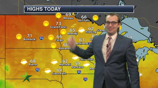 Morning forecast: Foggy start, then sunny and warmer; high 60