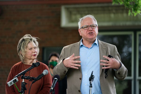 Gov. Tim Walz, pictured here at an event in mid-August, has called the Minnesota Legislature back for a fourth special session in response to the coro
