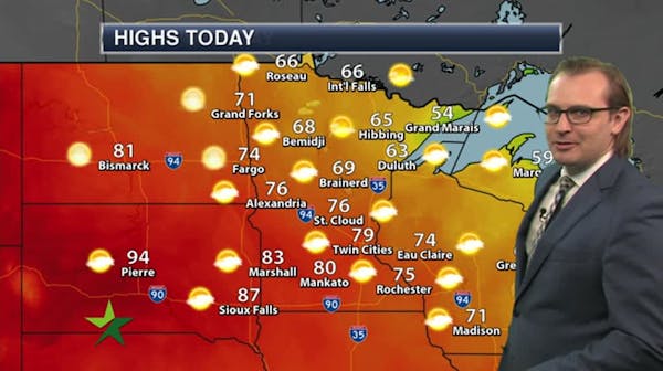 Morning forecast: Warmer and windy, high 79