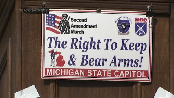 Rally for gun rights held outside Michigan Capitol