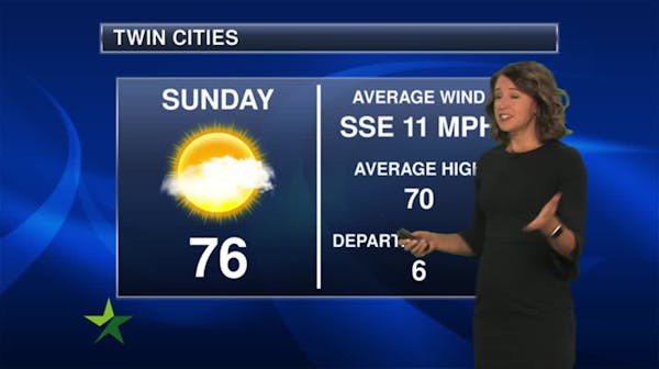 Evening forecast: Low of 53 and clear ahead of a nice start to Sunday