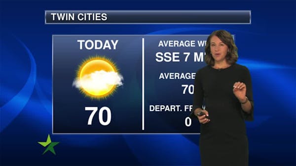 Afternoon forecast: 70, mostly sunny, drifting wildfire smoke; warmer and windier tomorrow