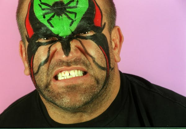 Joe Laurinaitis, who wrestled professionally as Road Warrior Animal and grew up in Minnesota, has died at age 60. He's shown here in a 2006 photo.