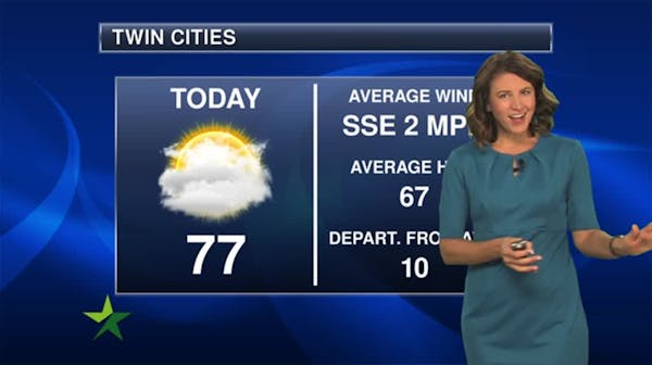 Morning forecast: Partly sunny, high in mid-70s