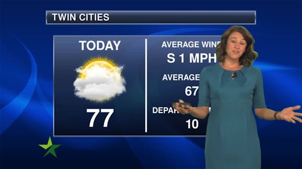 Afternoon forecast: Mostly cloudy, high in low 70s