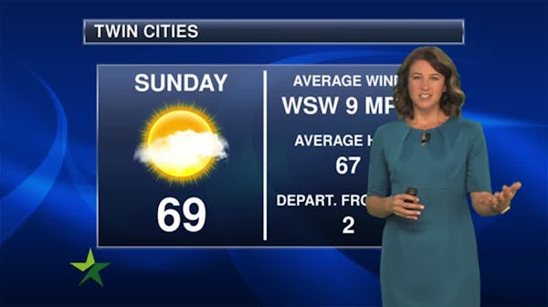 Evening forecast: Low of 55; clouds to stay after possible showers and storm