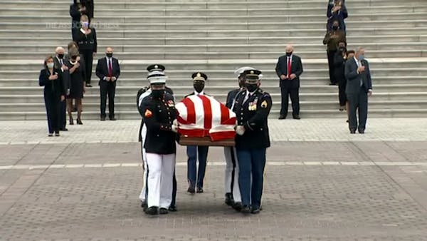 Ginsburg casket departs US Capitol after ceremony