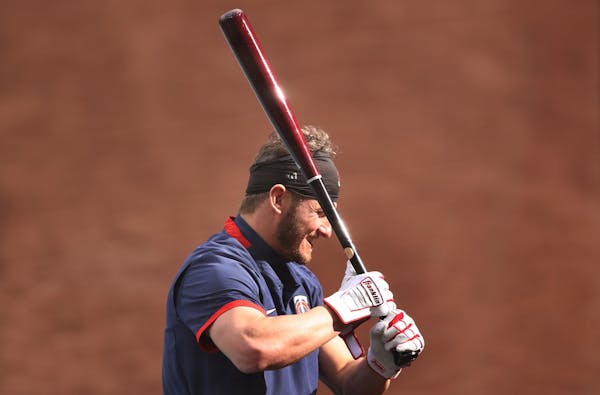 Third baseman Josh Donaldson worked on his swing and tested his leg strength Monday in advance of the Twins’ playoff opener at Target Field.
