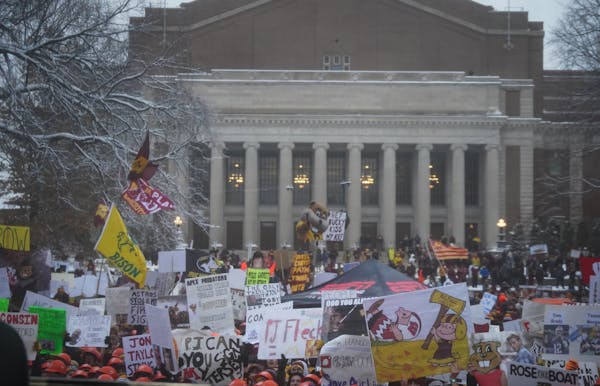 ESPN’s “College GameDay” broadcast from the Northrop Mall last Nov. 30.