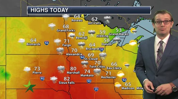 Morning forecast: Sunny start, then storms tonight; high 70