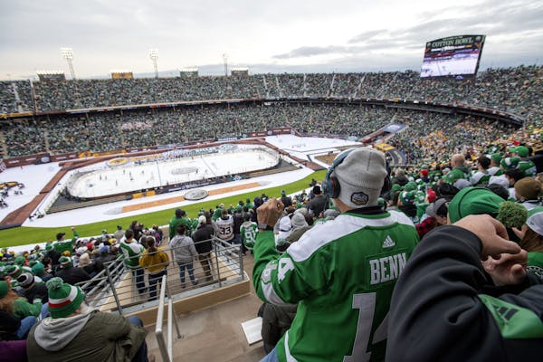 Dallas Stars fans watched the NHL Winter Classic at the Cotton Bowl on Jan. 1, 2020.