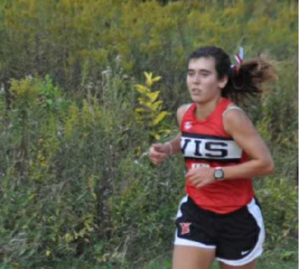 Visitation senior Margaret Dalseth, competing in a race earlier in the 2020 season.