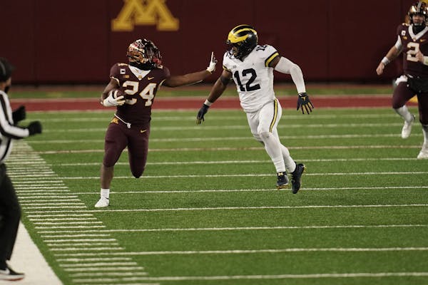 Mohamed Ibrahim rushed for 140 yards Saturday night, but the Gophers offense also stalled a couple of times inside the Michigan 5-yard line.