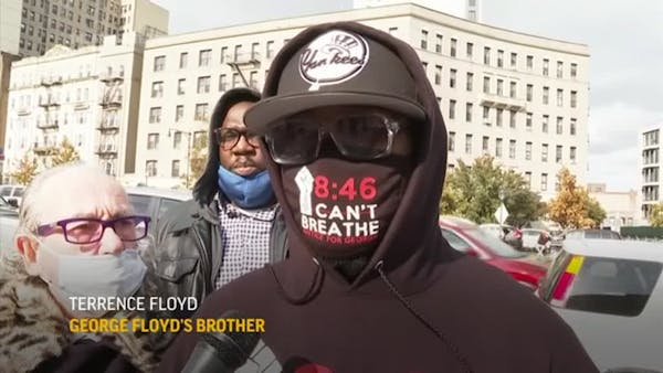 George Floyd's brother: Voting 'peaceful protest'