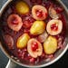 Ginger-Cranberry Poached Pears