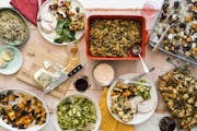A Thanksgiving meal like this can be cooked and readied to be enjoyed in multiple homes and connected via Zoom, or virtually, during this year’s Tha