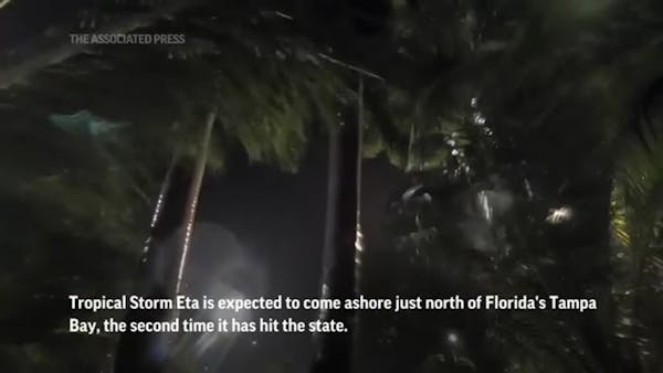 Late season tropical storm Eta hits Florida again