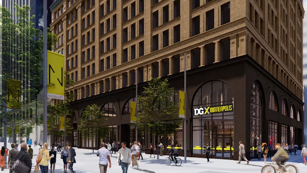 This artist’s rendition shows Dollar General’s planned DGX store on the Nicollet Mall.