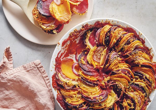 Root Vegetable Tian from “Open Kitchen” by Susan Spungen (Avery, 2020).