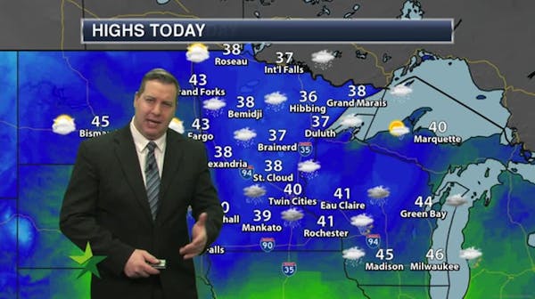 Evening forecast: Drizzle/snow likely and areas of fog