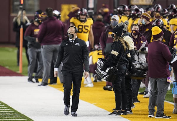 Gophers coach P.J. Fleck and his team had to cancel Saturday’s game at Wisconsin.