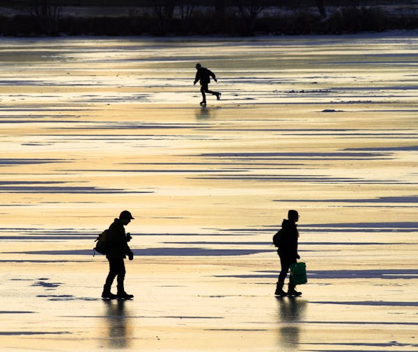 The general rule for walking, skating or fishing: 4 inches of ice.