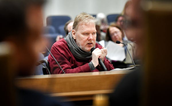 Jeff Bangsberg testified at the Capitol on a bill that would help with the shortage of personal care assistants for people with disabilities.