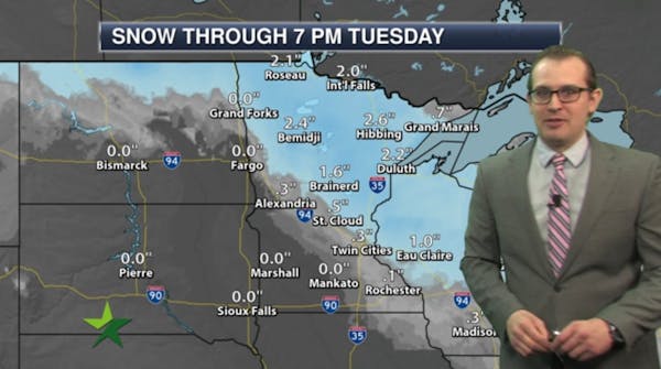 Afternoon forecast: Increasing clouds, high 37; coating of snow likely tonight