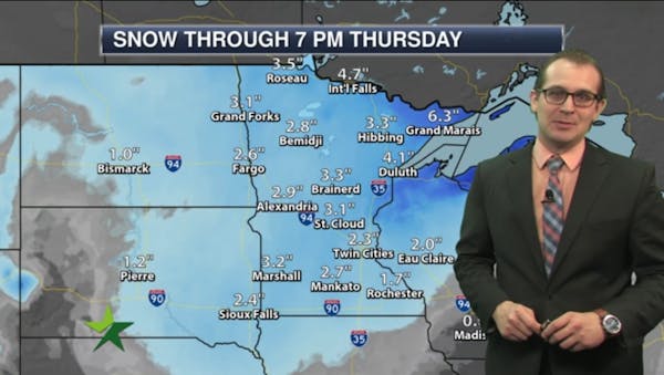 Forecast: How much snow on the way for Wednesday?