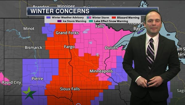 Forecast: 6-10" of snow expected for Twin Cities