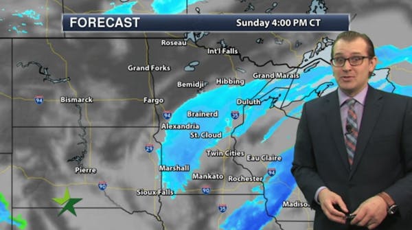 Morning forecast: Chance of snow today, more midweek; high 26