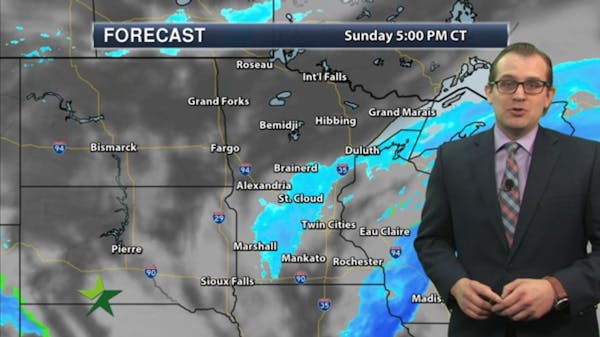 Afternoon forecast: Shot of snow today, more possible midweek; high today 26