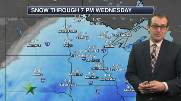 Forecast: Snow on the way for Tuesday night