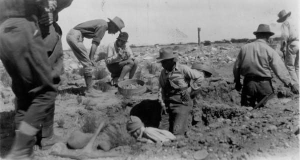 A University of Minnesota archaeological team discovered ancient items during a 1928 dig.