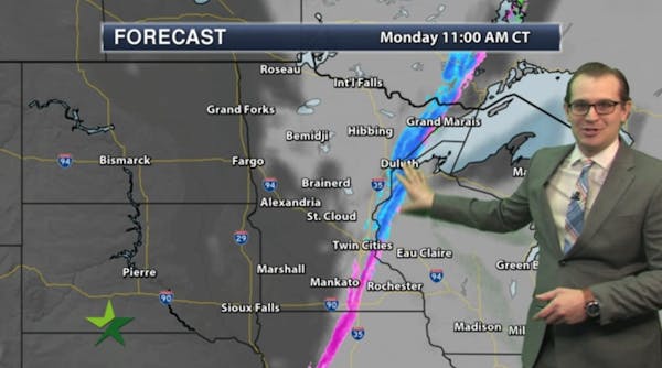Morning forecast: Wintry mix early, then afternoon sun; high 36