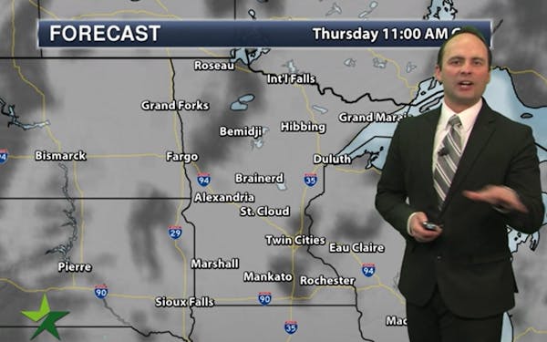 Evening forecast: Low of 22 and mostly cloudy